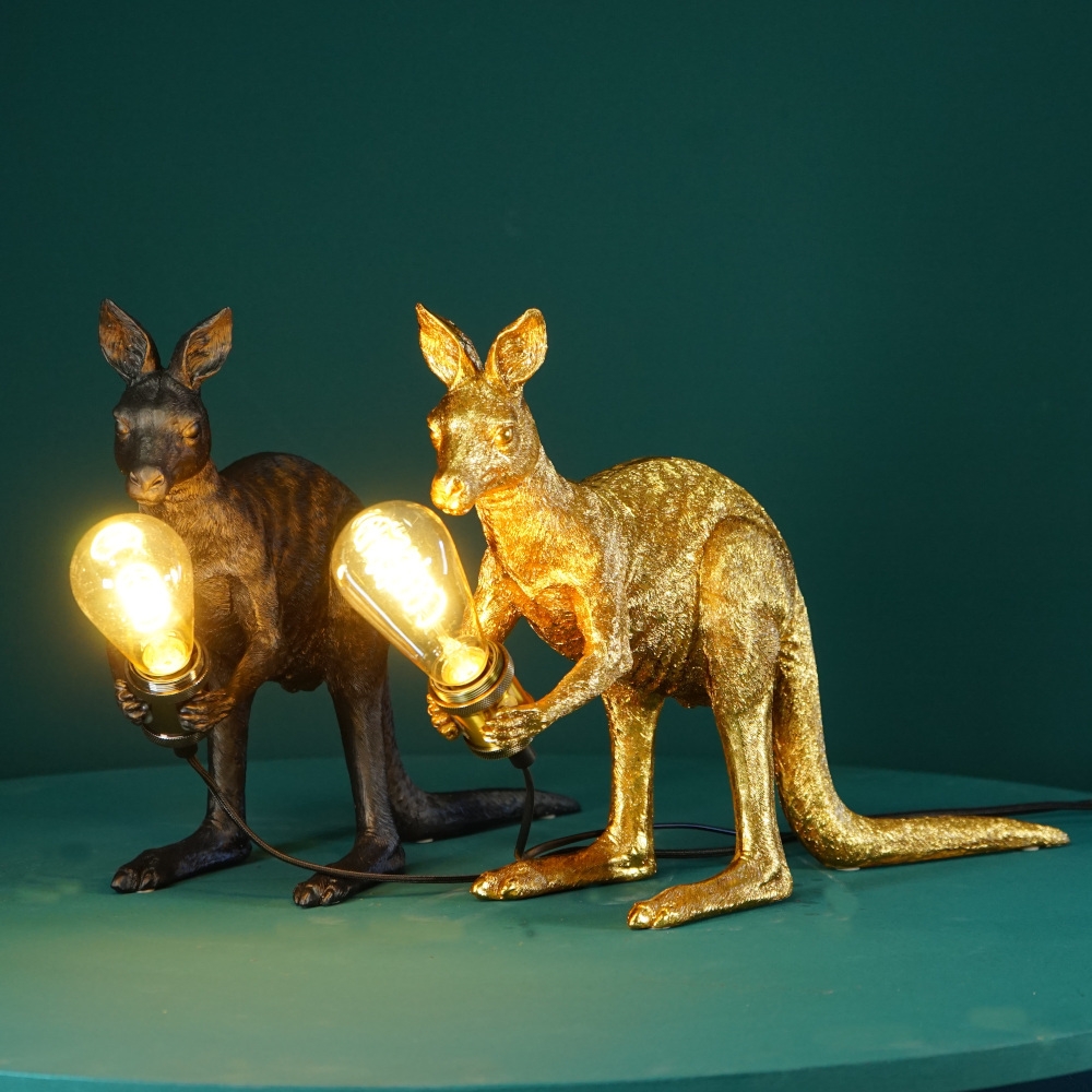 Tischlampe Känguru gold 