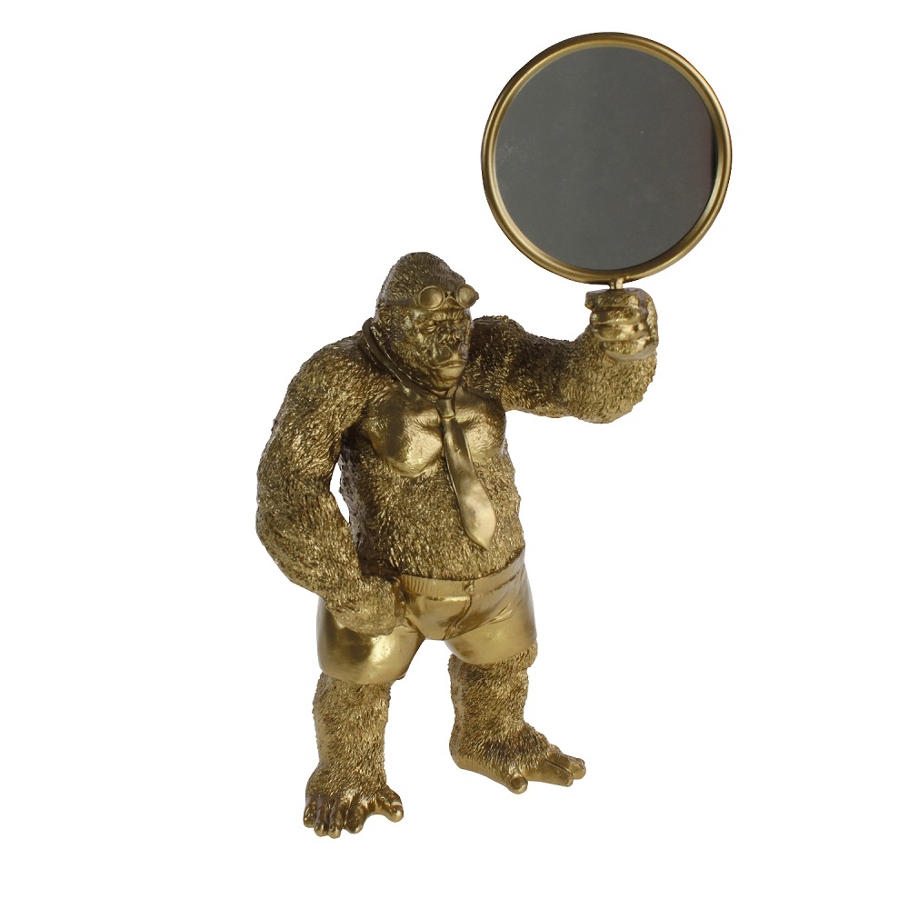 Affe Gorilla mit Spiegel