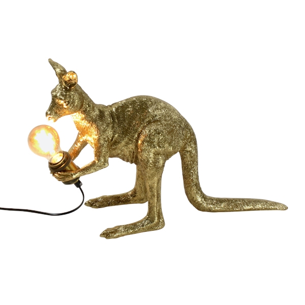 Tischlampe Känguru gold 