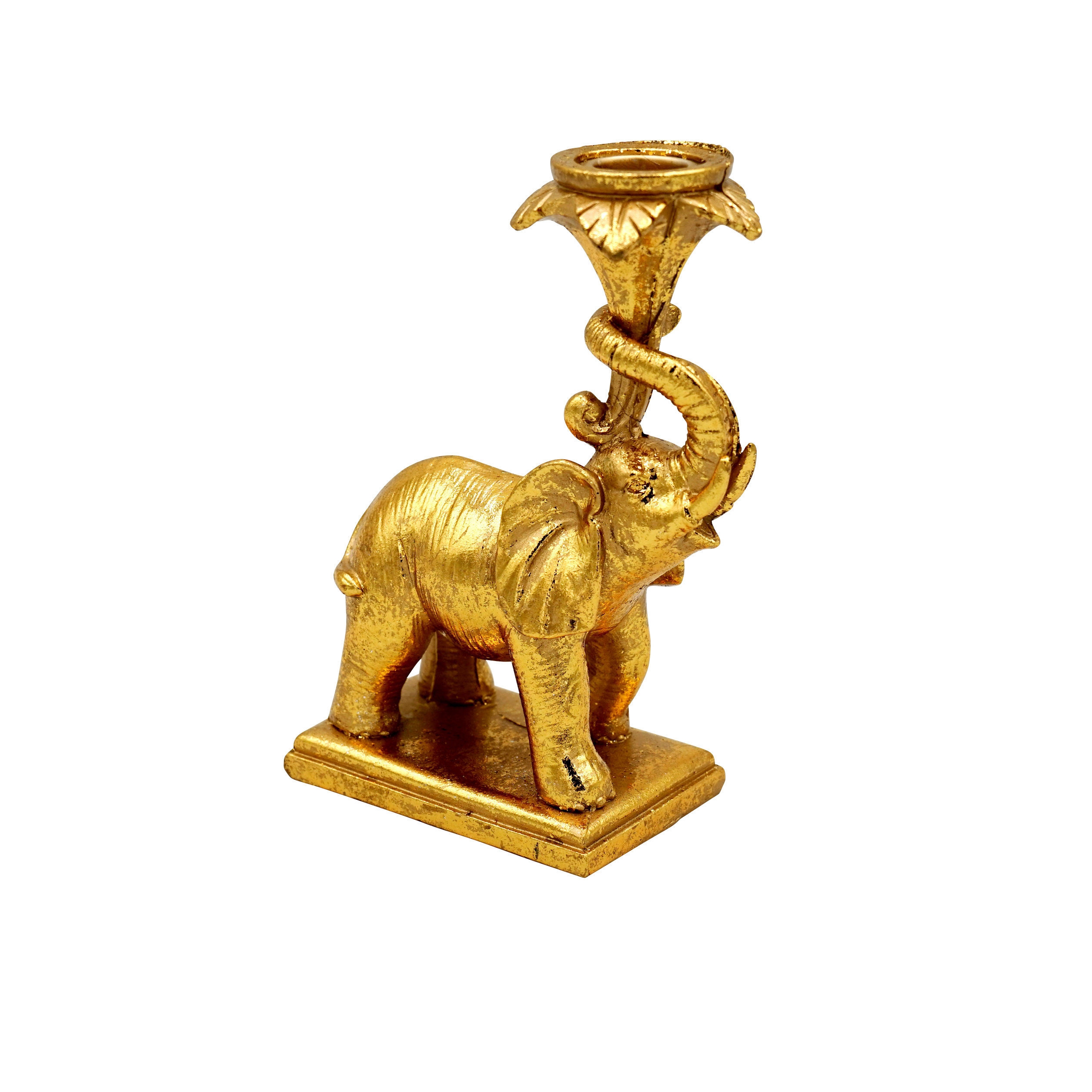 Kerzenständer Elefant gold